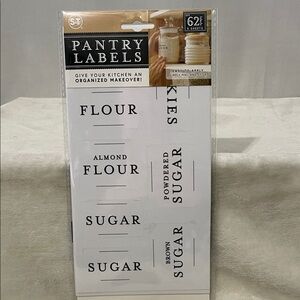 NEW Pantry Labels - White